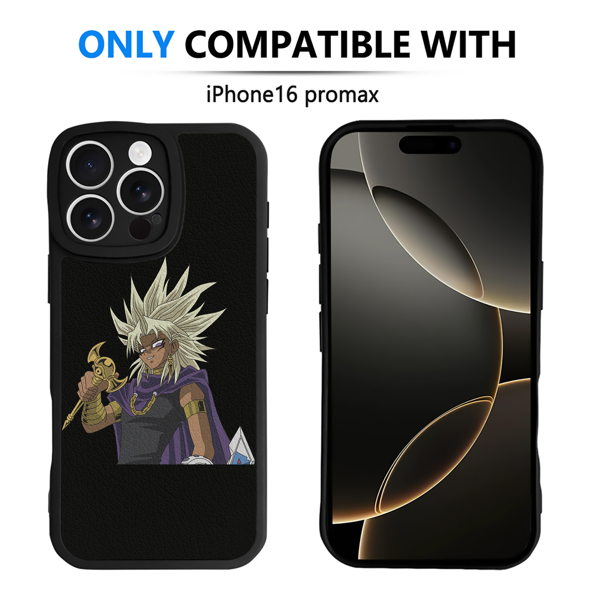 遊☆戯☆王 Yu-Gi-Oh! 【iPhone 16シリーズ対応】シリコンスマホケース（レザー調） 材質：シリコン